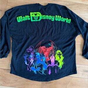 DisneyWorld Spirit Jersey Halloweeen Villains Black Cotton XXL 2024 RARE Black